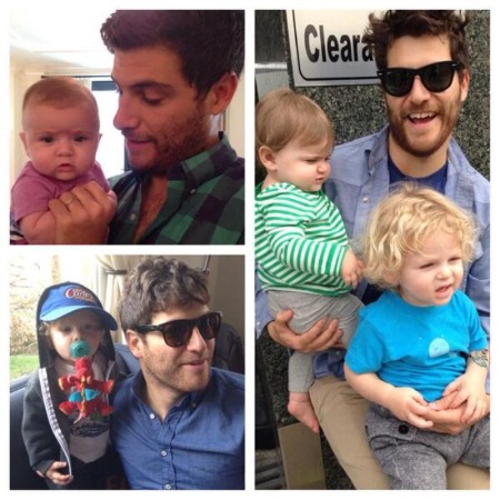 Daniella Liben's husband Adam Pally with their kids.
